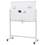 Tablica mobilna suchoś. -magn. OFFICE PRODUCTS, dwustronna, lakierowana, rama aluminiowa, 110x75cm, biała