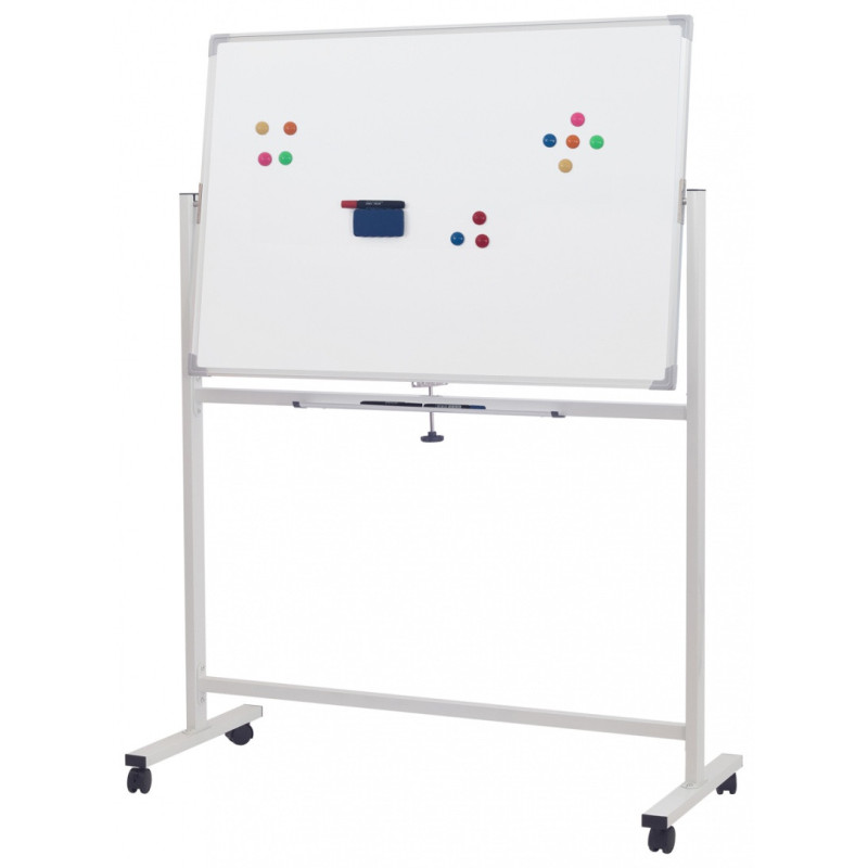 Tablica mobilna suchoś. -magn. OFFICE PRODUCTS, dwustronna, lakierowana, rama aluminiowa, 120x60cm, biała