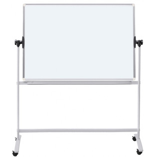 Tablica mobilna suchoś. -magn. OFFICE PRODUCTS, dwustronna, lakierowana, rama aluminiowa, regulacja kąta nachylenia, 150x100cm,