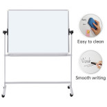 Tablica mobilna suchoś. -magn. OFFICE PRODUCTS, dwustronna, lakierowana, rama aluminiowa, regulacja kąta nachylenia, 170x100cm,