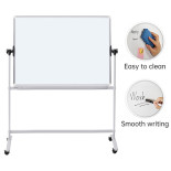 Tablica mobilna suchoś. -magn. OFFICE PRODUCTS, dwustronna, lakierowana, rama aluminiowa, regulacja kąta nachylenia, 200x100cm,