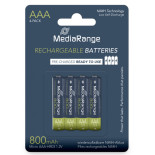 Akumulator MEDIARANGE AAA, NiMH, 800mAh, blister, 4 szt.