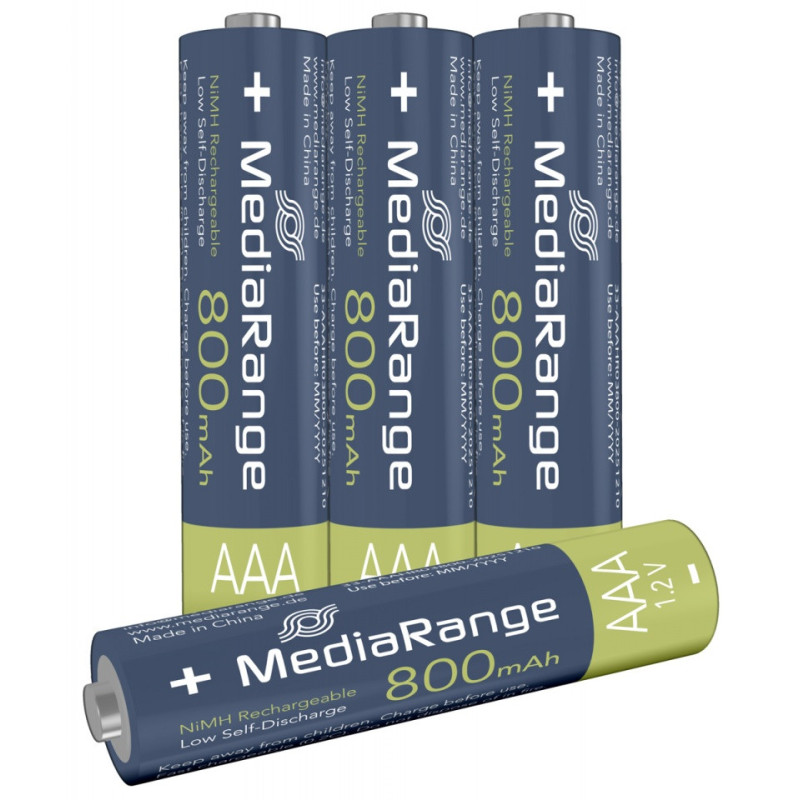 Akumulator MEDIARANGE AAA, NiMH, 800mAh, blister, 4 szt.