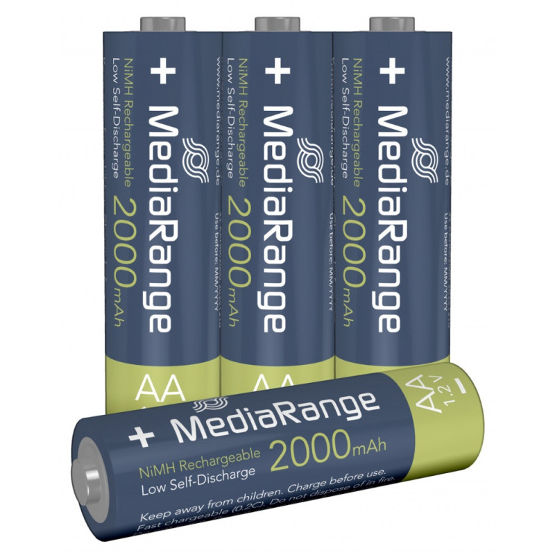 Akumulator MEDIARANGE AA, NiMH, 2000mAh, blister, 4 szt.