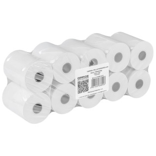 Rolki termiczne OFFICE PRODUCTS, 57mm x 45m, gr. 48 +/- 6, 10 szt., białe