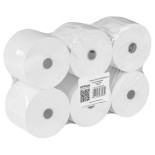 Rolki termiczne OFFICE PRODUCTS, 57mm x 80m, gr. 48 +/- 6, 6 szt., białe