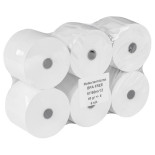 Rolki termiczne OFFICE PRODUCTS, 57mm x 80m, gr. 48 +/- 6, 6 szt., białe