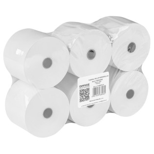 Rolki termiczne OFFICE PRODUCTS, 57mm x 100m, gr. 48 +/- 6, 6 szt., białe