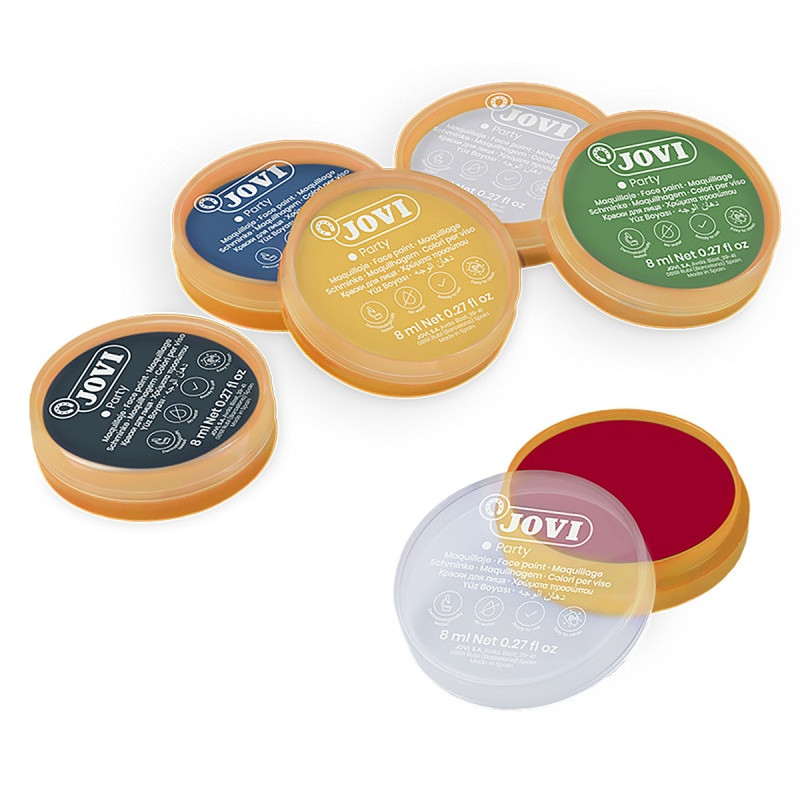 Farby do malowania twarzy JOVI, 6x8ml, mix kolorów