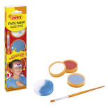 Farby do malowania twarzy JOVI Adventure, 3x8ml, z pędzelkiem i gąbką, mix kolorów