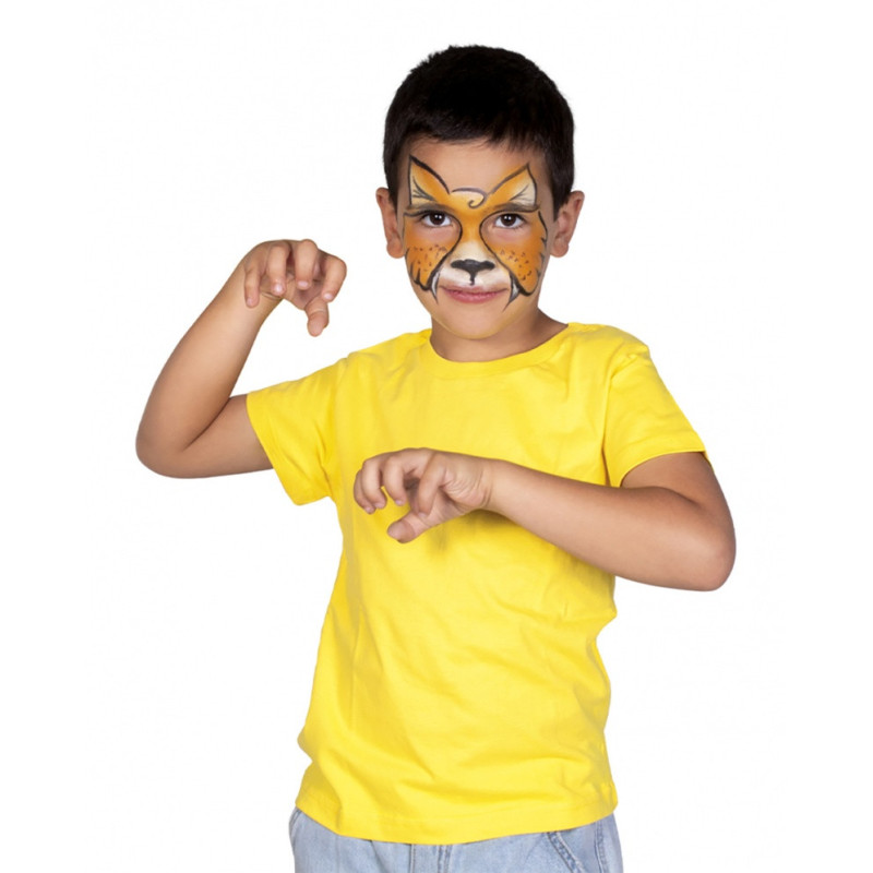 Farby do malowania twarzy JOVI Animal, 3x8ml, z pędzelkiem i gąbką, mix kolorów