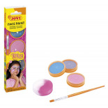 Farby do malowania twarzy JOVI Fantasy, 3x8ml, z pędzelkiem i gąbką, mix kolorów