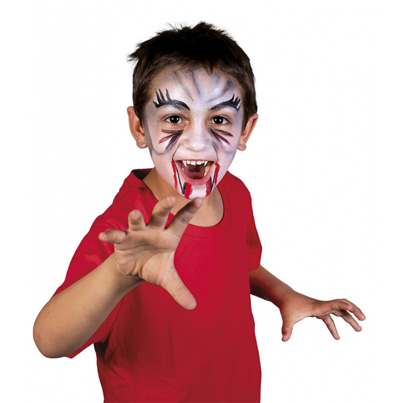 Farby do malowania twarzy JOVI Scary, 3x8ml, z pędzelkiem i gąbką, mix kolorów