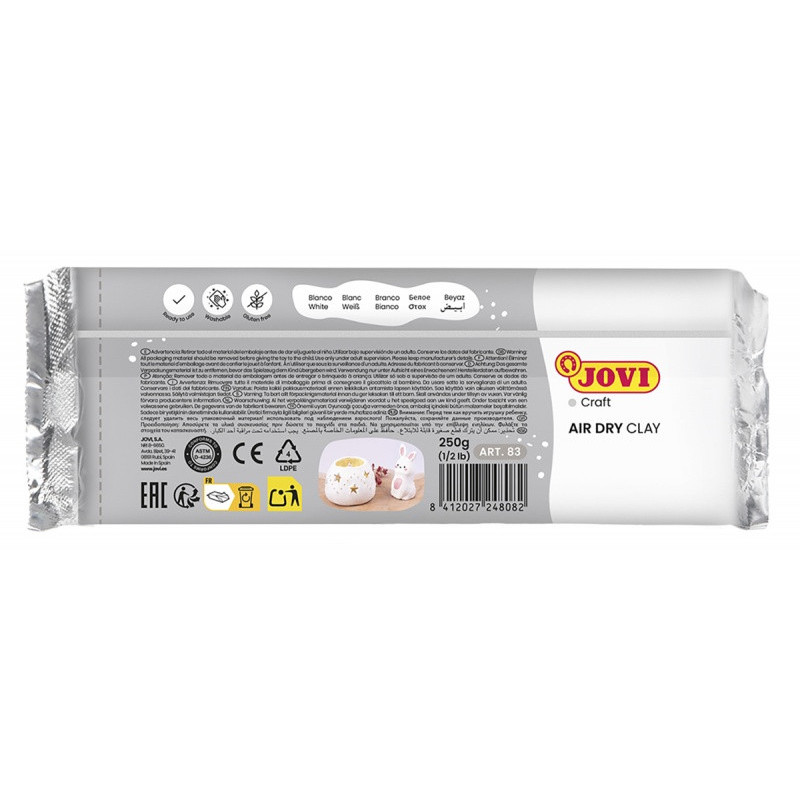 Glina samoutwardzalna JOVI, 250g, biała