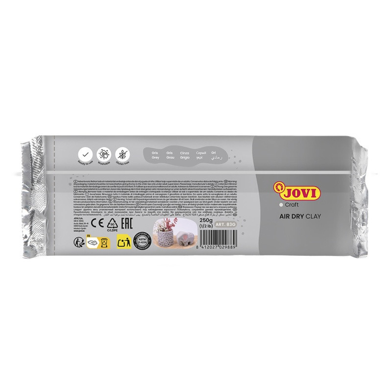 Glina samoutwardzalna JOVI, 250g, szara