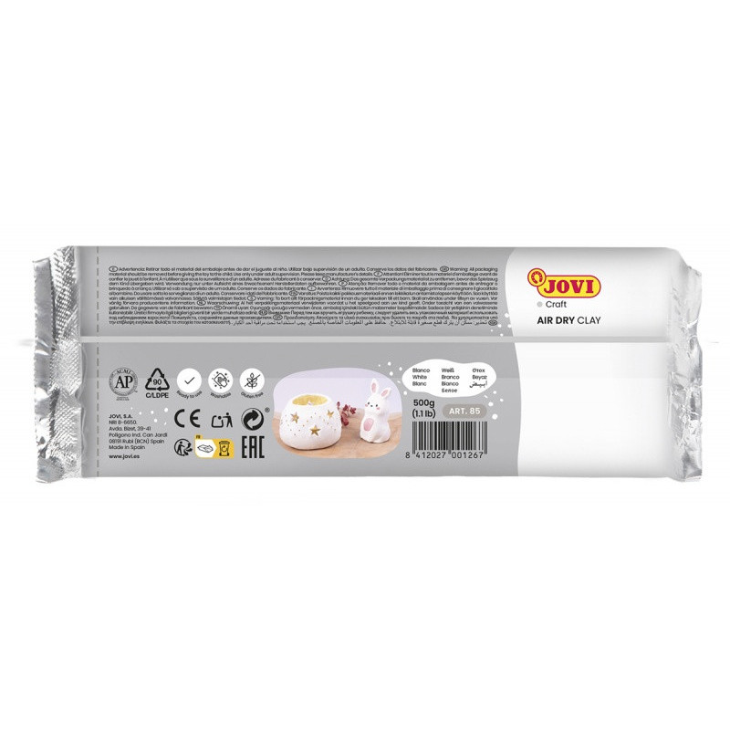 Glina samoutwardzalna JOVI, 500g, biała