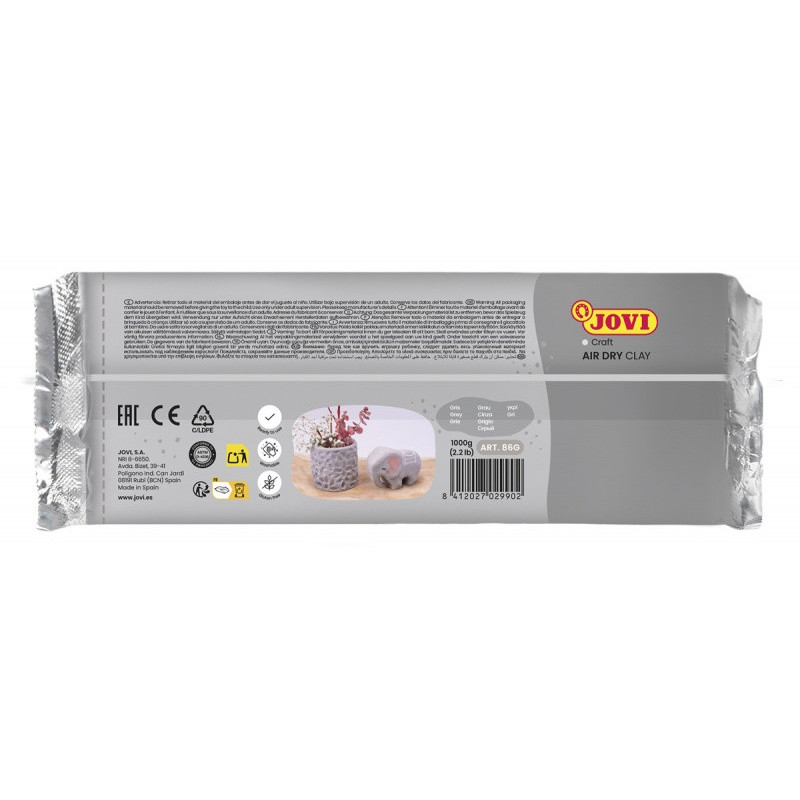 Glina samoutwardzalna JOVI, 1000g, szara