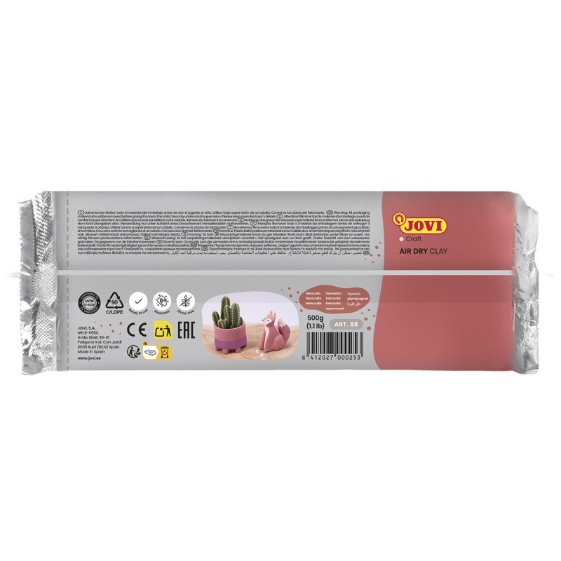 Glina samoutwardzalna JOVI, 500g, ceglana (terracotta)