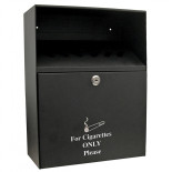 Popielniczka ścienna Q-CONNECT, 7l, czarna