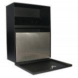 Popielniczka ścienna Q-CONNECT, 7l, czarna