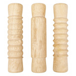 Wałki do plasteliny JOVI dla dzieci, zestaw 3 szt., mix kształtów, drewniane