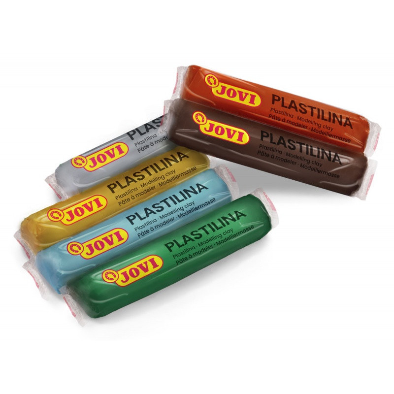 Zestaw plasteliny JOVI, 6x15g, kolory natury, mix kolorów