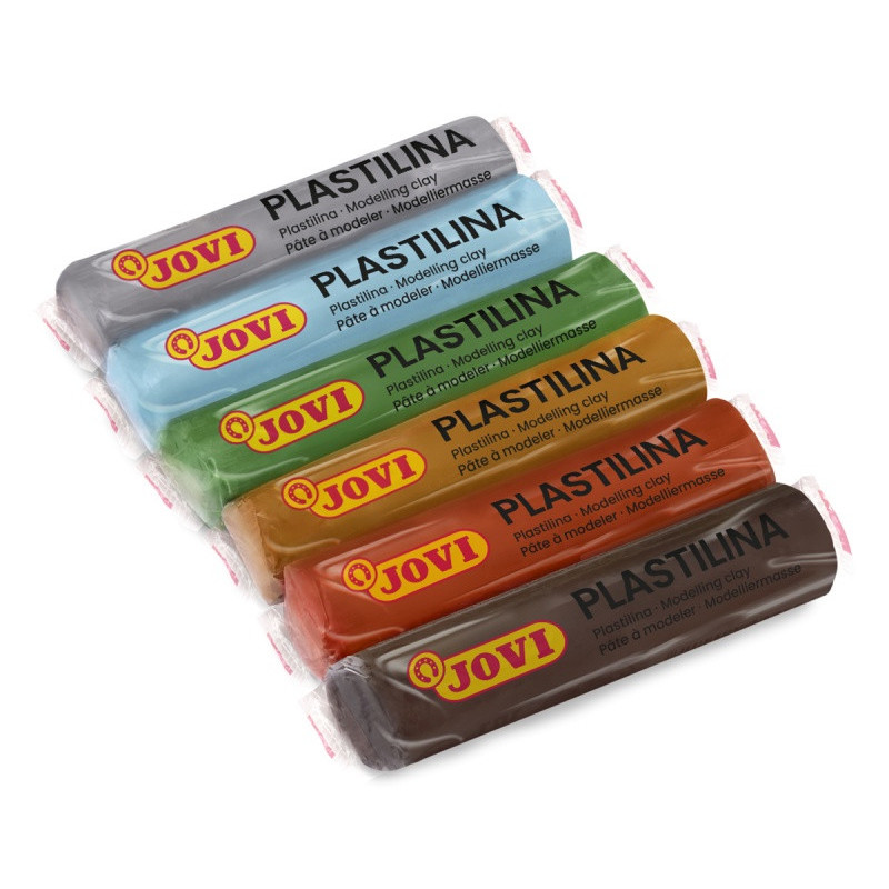 Zestaw plasteliny JOVI, 6x15g, kolory natury, mix kolorów