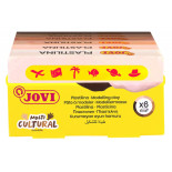 Zestaw plasteliny JOVI, 6x50g, kolory wielokulturowe, mix kolorów