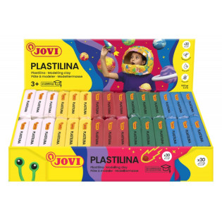 Display plasteliny JOVI, 30x50g, 6x5 kolorów, mix kolorów