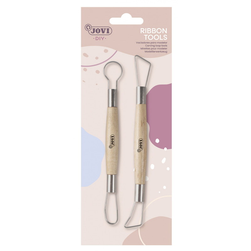 Dłuta do modelowania JOVI, zestaw 2 szt., drewniane