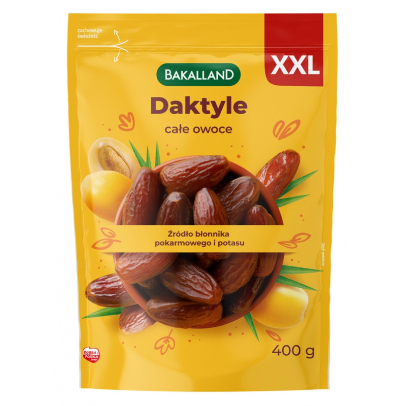 Daktyle całe owoce BAKALLAND, 400g