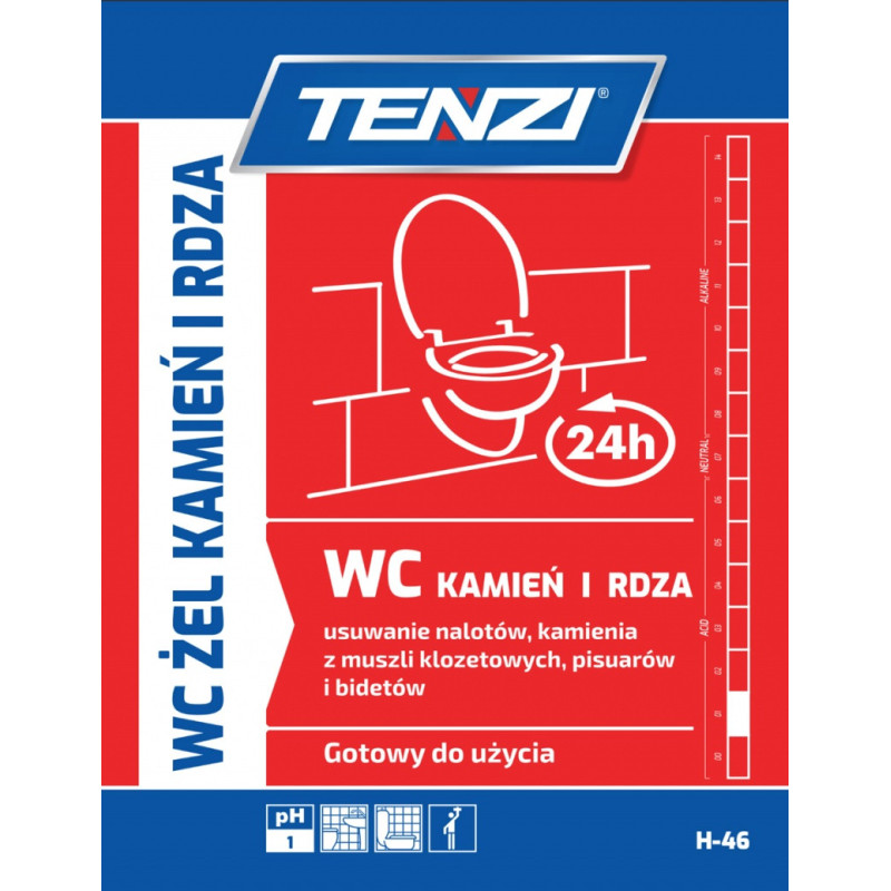 Żel do usuwania kamienia i rdzy TENZI, 0,75l