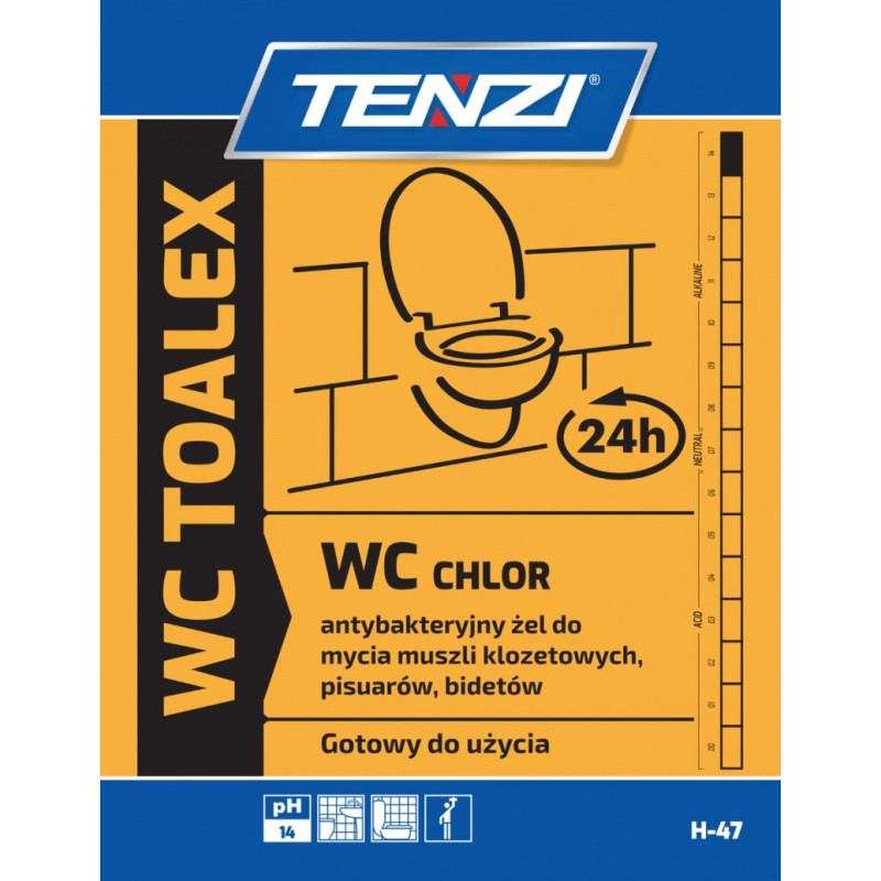 Żel do mycia i dezynfekcji urządzeń sanitarnych TENZI, WC Toalex, 0,75l
