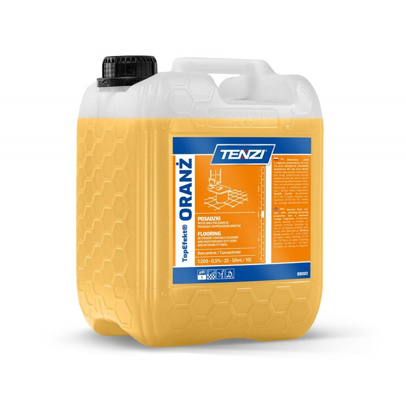 Neutralny płyn do mycia posadzek TENZI, Topefekt, zapach pomarańczy, Oranż, 5l
