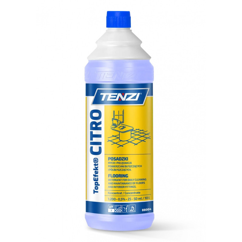 Neutralny płyn do mycia posadzek TENZI, Topefekt, zapach cytrusowy, Citro, 1l
