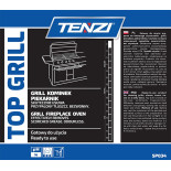 Płyn do czyszczenia przypaleń z grilli, piecyków i rusztów TENZI, Top Grill, 5l