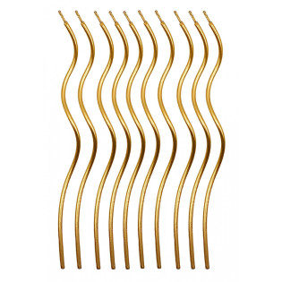Świeczki spiralne PARTY GO, 14cm, 10 szt., złote