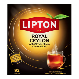 Herbata LIPTON czarna, Royal Ceylon, 92 torebki
