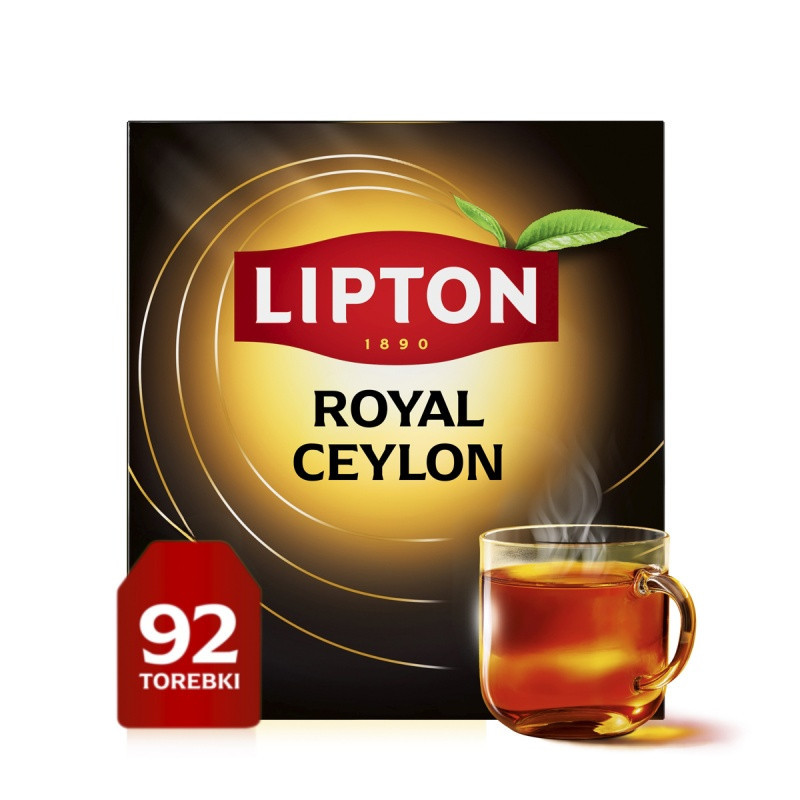 Herbata LIPTON czarna, Royal Ceylon, 92 torebki