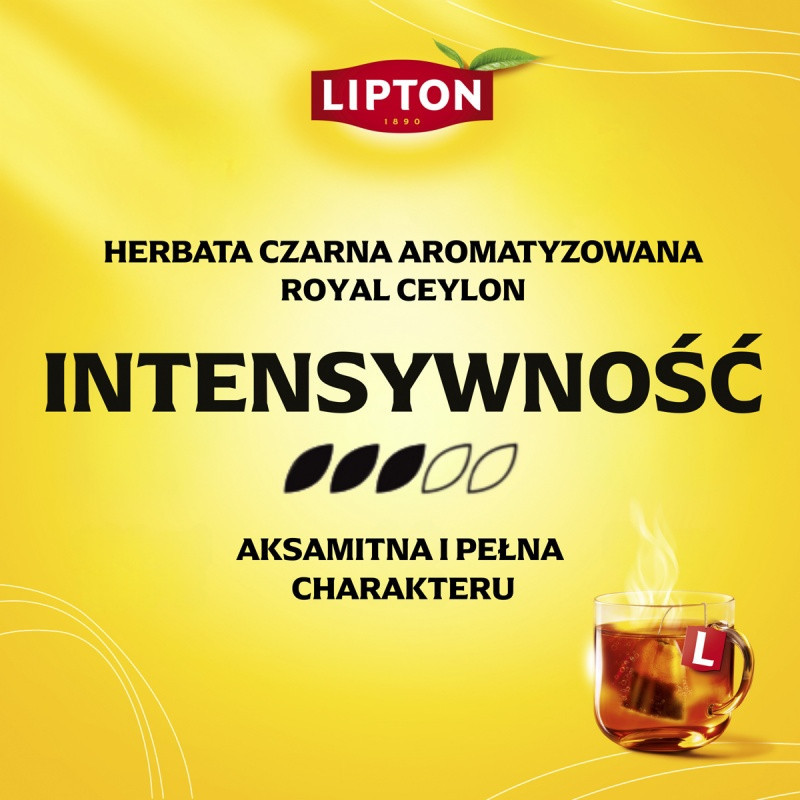 Herbata LIPTON czarna, Royal Ceylon, 92 torebki