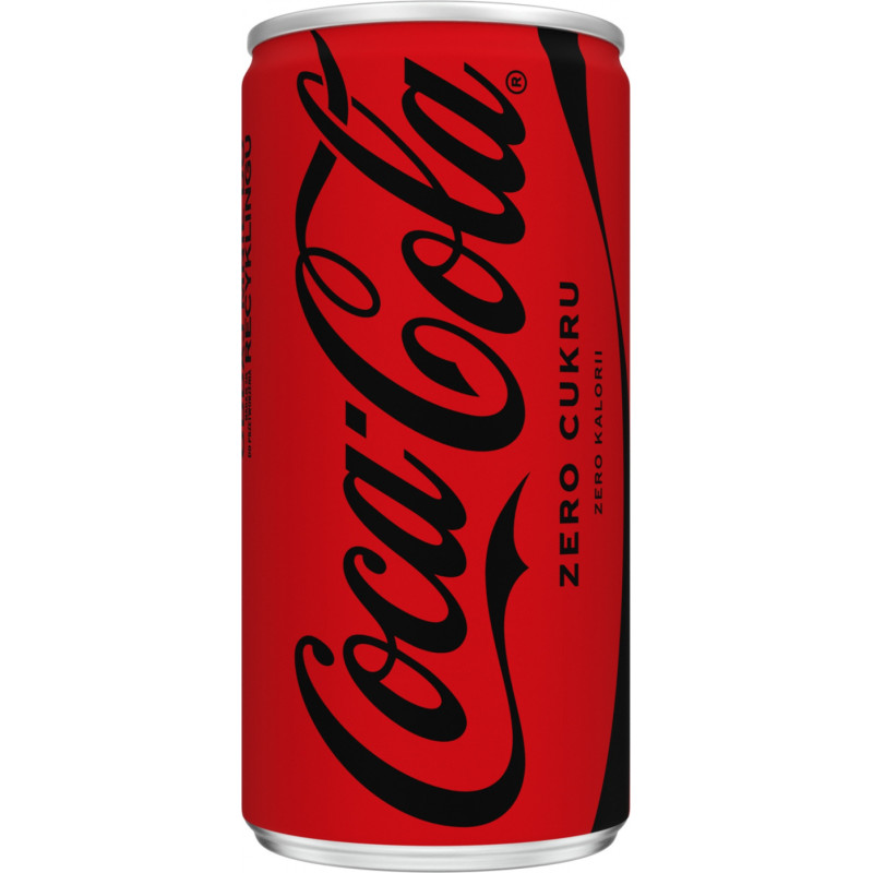 Coca-Cola Zero, puszka, 0,2l, kaucja