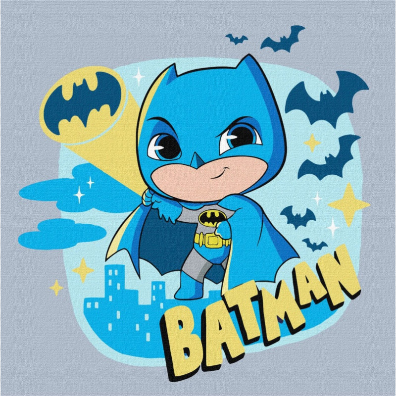 Malowanie po numerach IDEYKA, 25x25 cm, Batman: Bohater Ciemności, 1 szt.