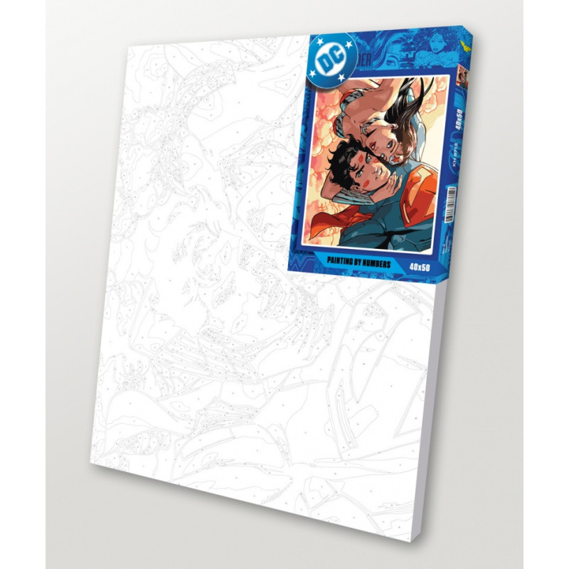 Malowanie po numerach IDEYKA, 40x50 cm, Wonder Woman: Uściski, 1 szt.