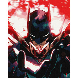 Malowanie po numerach IDEYKA, 40x50 cm, metallic, Batman: Mroczny Rycerz, 1 szt.