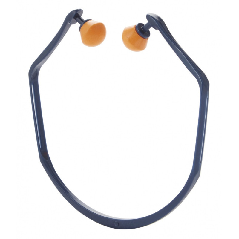 Opaska z zatyczkami do uszu 3M (1310C1), + 2 pary wymiennych wkładek, niebiesko-pomarańczowa