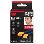 Zatyczki do uszu na sznurku 3M (1271C1), 1 para + etui, pomarańczowo-niebieskie