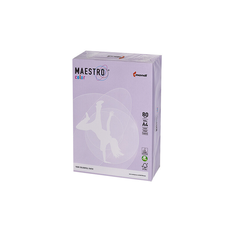 PAPIER KSERO KOLOR A4 80G FIOLETOWY MAESTRO LA12