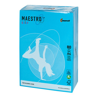 PAPIER KSERO KOLOR A4 80G NIEBIESKI MAESTRO AB48
