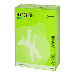 PAPIER KSERO KOLOR A4 80G ZIELONY MAESTRO MA42