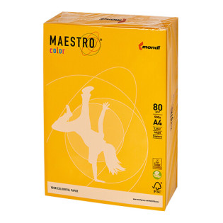 PAPIER KSERO KOLOR A4 80G ŻÓŁTY MAESTRO IG50